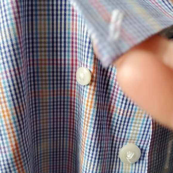 Orvis Blue Plaid Casual Button Down Shirt - Picture 5 of 11